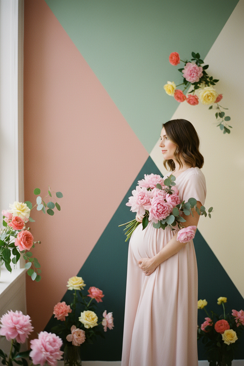 Editorial pregnancy portrait